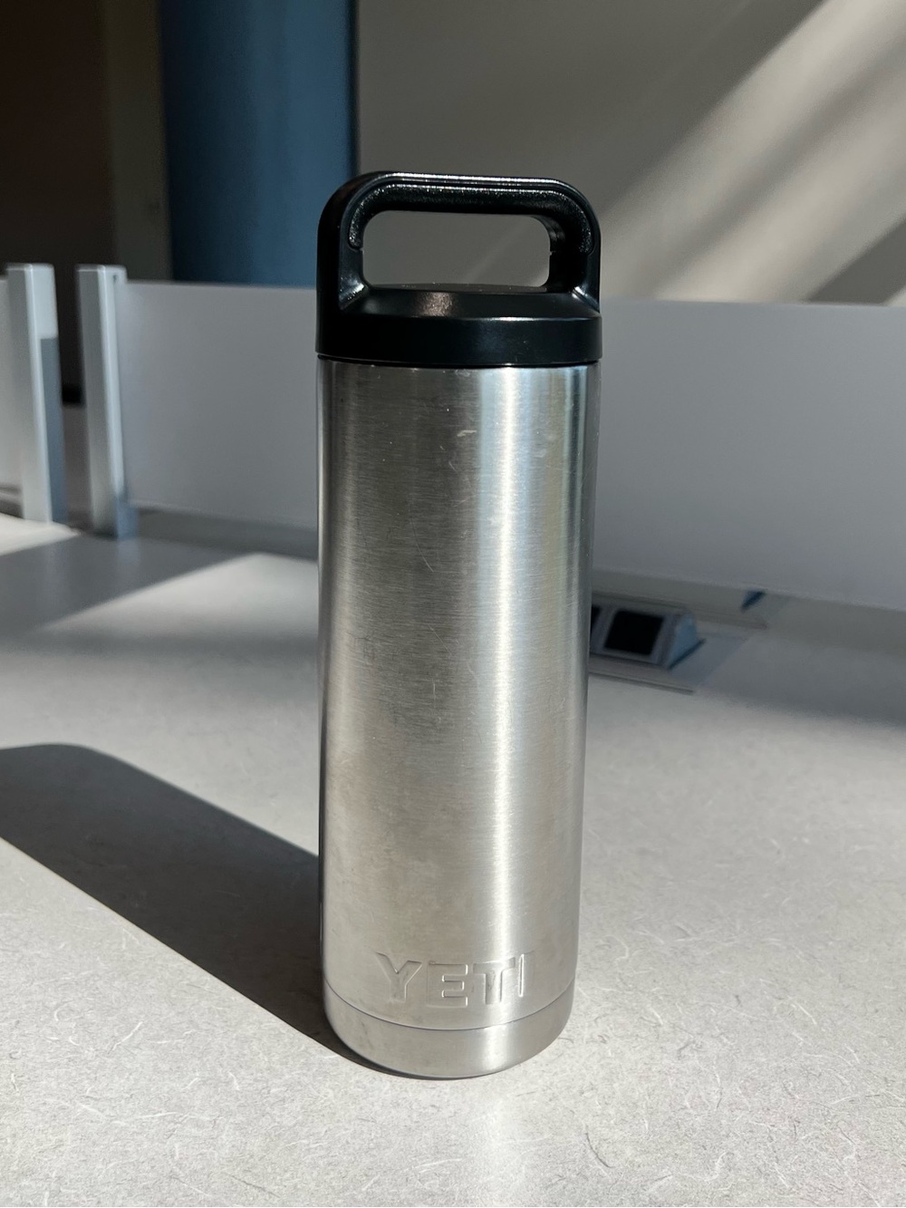 YETI Rambler 18-fl oz Stainless Steel Water Bottle.